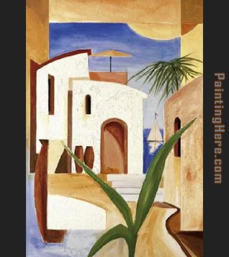 Streets of Morocco II painting - Alfred Gockel Streets of Morocco II art painting